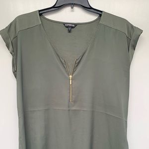 EXPRESS Zip Blouse